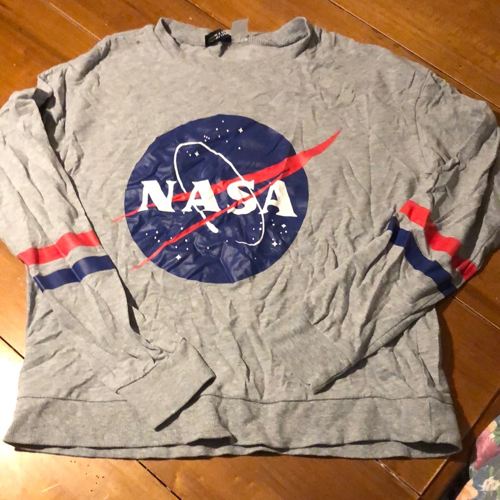 NASA Gray Men's Sweater